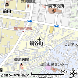 〒021-0023 岩手県一関市銅谷町の地図