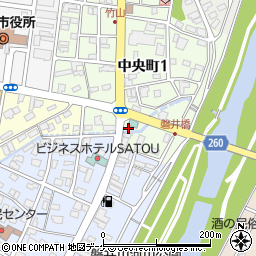 岩手県一関市中央町1丁目2-14周辺の地図