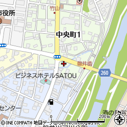 岩手県一関市中央町1丁目2-18周辺の地図