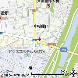 岩手県一関市中央町1丁目3-4周辺の地図
