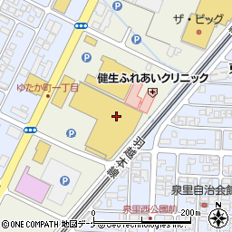 山形県酒田市泉町1-2周辺の地図