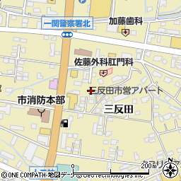 岩手県一関市山目三反田92-12周辺の地図