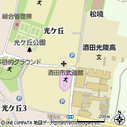 山形県酒田市新町（光ケ丘）周辺の地図