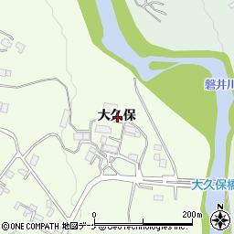 岩手県一関市萩荘大久保周辺の地図