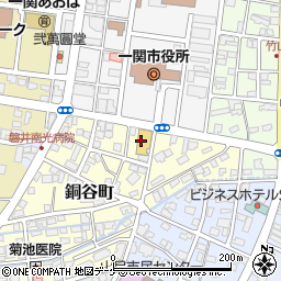 ブックオフ一関市役所前店周辺の地図
