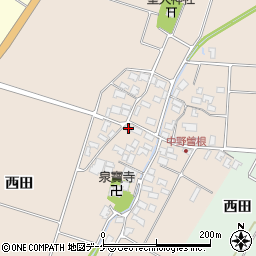 山形県酒田市中野曽根西田81周辺の地図