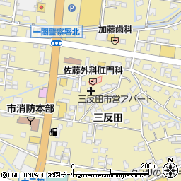 岩手県一関市山目三反田92-8周辺の地図