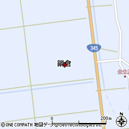 山形県酒田市北沢鍋倉周辺の地図