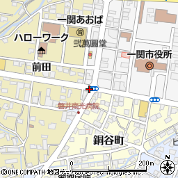 一関市役所西周辺の地図