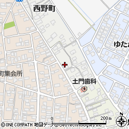 山形県酒田市西野町3-6周辺の地図