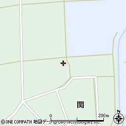 山形県酒田市関金笠周辺の地図