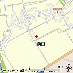 山形県酒田市牧曽根前田周辺の地図