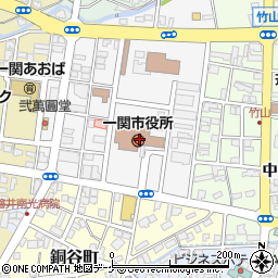 一関市役所周辺の地図