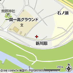 岩手県一関市中里新川原周辺の地図