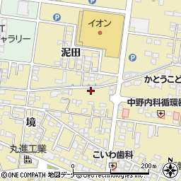 岩手県一関市山目境8周辺の地図