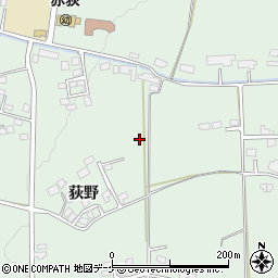 岩手県一関市赤荻周辺の地図