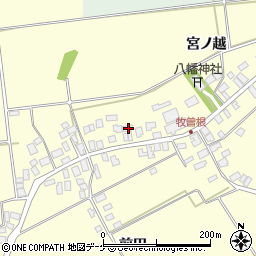 山形県酒田市牧曽根宮ノ越80-3周辺の地図