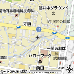 岩手県一関市山目寺前54-4周辺の地図