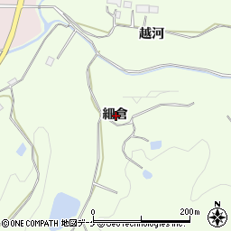 岩手県一関市萩荘細倉周辺の地図