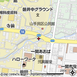岩手県一関市宮前町172周辺の地図