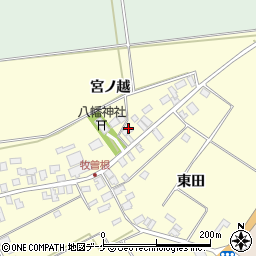山形県酒田市牧曽根宮ノ越124周辺の地図