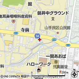 岩手県一関市山目寺前54-1周辺の地図