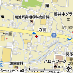 岩手銀行山目支店周辺の地図