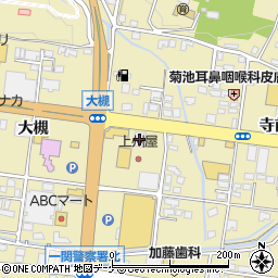 松屋一関店周辺の地図