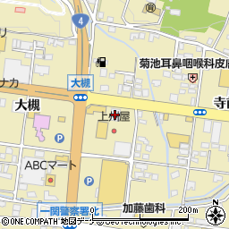 松屋一関店周辺の地図