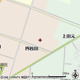 山形県酒田市中野曽根（四枚田）周辺の地図