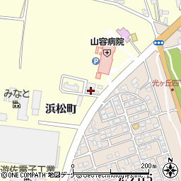 山形県酒田市浜松町1-21周辺の地図