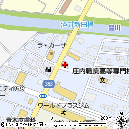 ガスト酒田北店周辺の地図