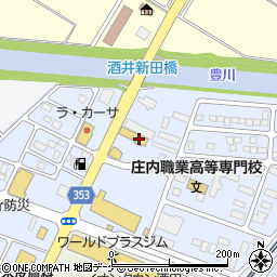 山形県酒田市酒井新田（カツキ田）周辺の地図