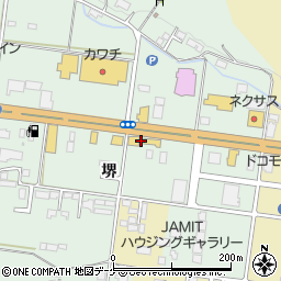 岩手三菱自動車販売　いちのせきインター店周辺の地図