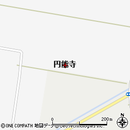 山形県酒田市円能寺周辺の地図