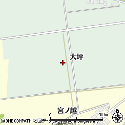 山形県酒田市鶴田大坪周辺の地図