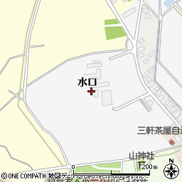 山形県酒田市酒井新田水口周辺の地図