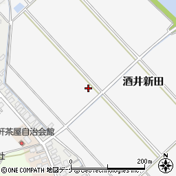 山形県酒田市酒井新田周辺の地図