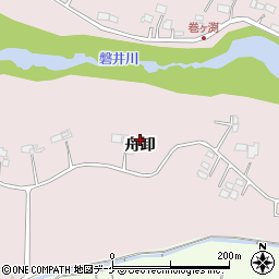 岩手県一関市厳美町舟卸周辺の地図