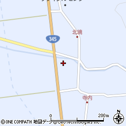 山形県酒田市北沢新川作周辺の地図