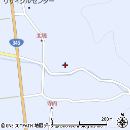 山形県酒田市北沢長面周辺の地図