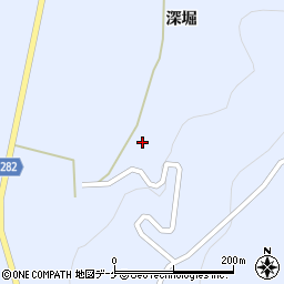 岩手県一関市東山町松川深堀110周辺の地図