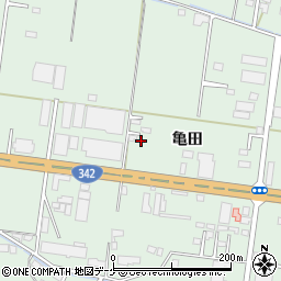 岩手県一関市赤荻亀田周辺の地図