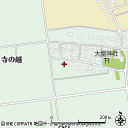 山形県酒田市鶴田寺の越周辺の地図