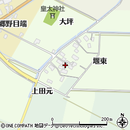 山形県酒田市上興野周辺の地図
