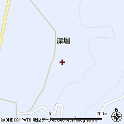 岩手県一関市東山町松川深堀88周辺の地図