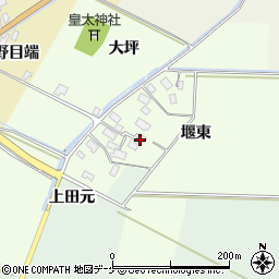 山形県酒田市上興野堰東33周辺の地図