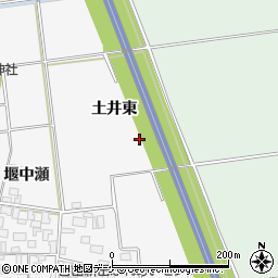 山形県酒田市吉田新田土井東周辺の地図