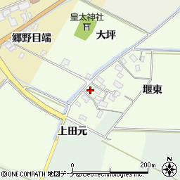 山形県酒田市上興野堰東13周辺の地図
