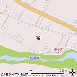 岩手県一関市厳美町宿周辺の地図